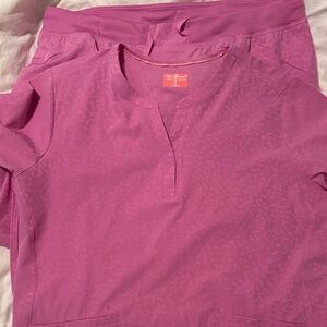 Stylish Pink Scrub Set